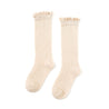 Lacy Cream Knee High Socks