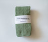 Cable Knit Footless Tights - Sage